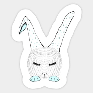 Little Blue Bunnie Sticker